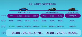 新车 | 限时20.88万元起/进口销售，全新MINI燃油车家族正式上市  -图1