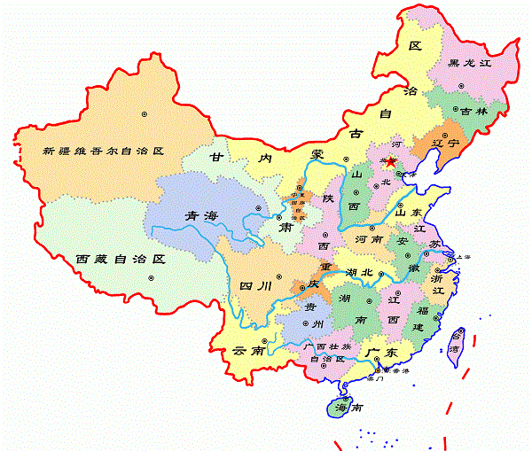 呈直线规则布局的美国地图  -图1